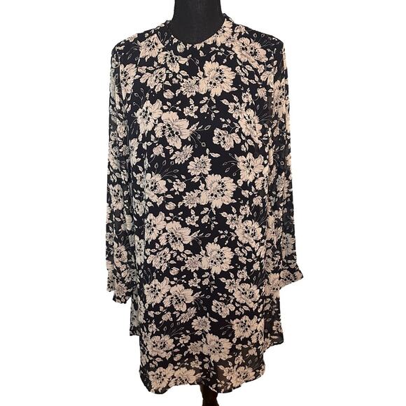 Astr Floral Long Sleeve Dress – Elegant Boho Midi - Picture 1 of 8